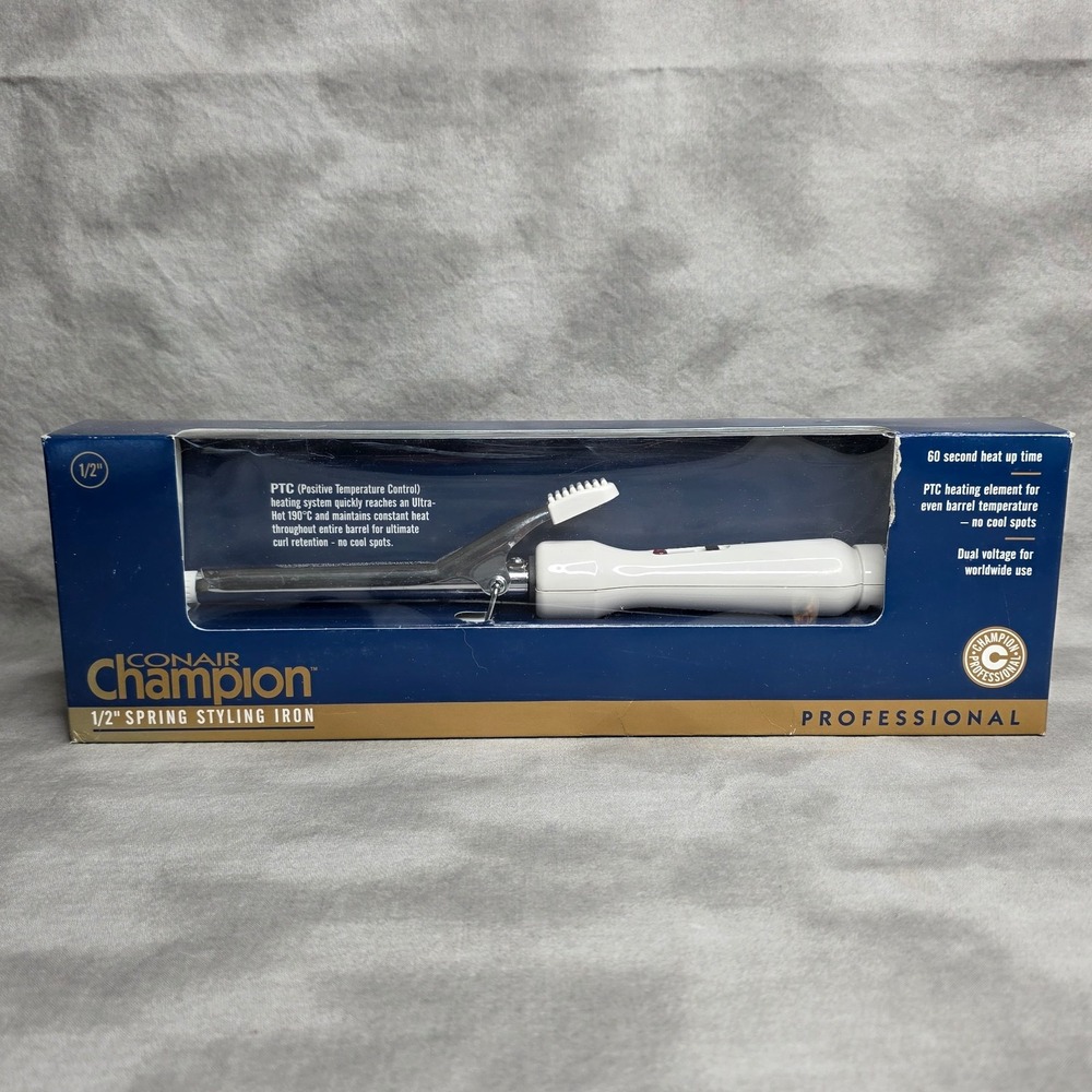 CONAIR Grand Champion Professional Jumbo 1/2" Curling Iron #GC50S NOS